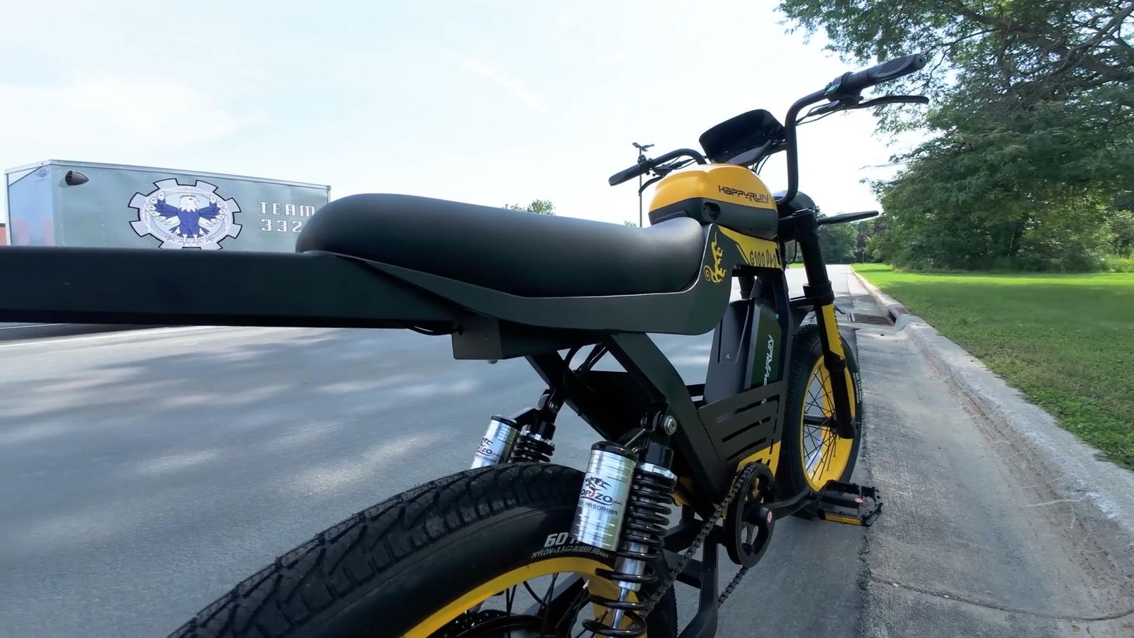 Video still from HappyRun G100 Pro Review: Not Quite 50mph, Still a Total Animal at 2:07