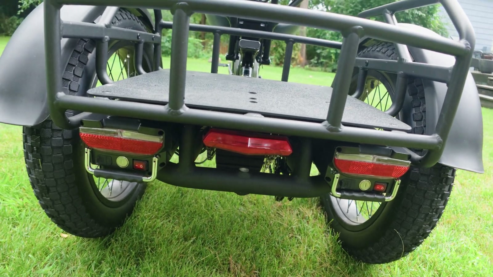 Video still from Freego FlekTrike Pro Review: The Tilting Electric Trike That’s Equal Parts Comfy and Wild at 3:53