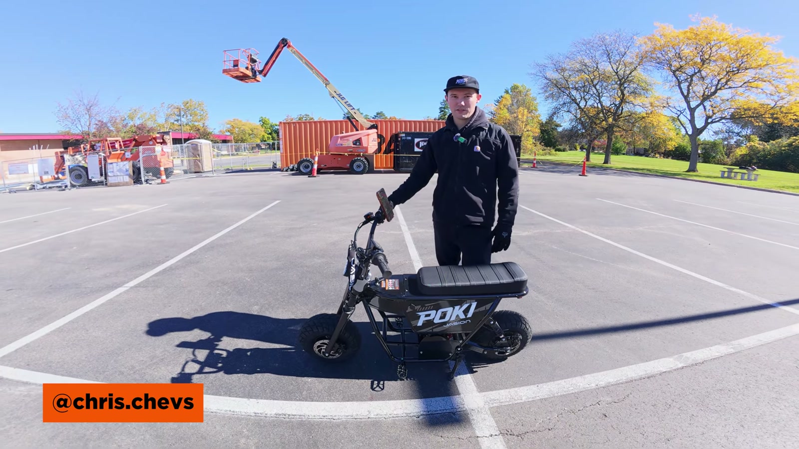 Video still from Jasion Poki Mini eBike Review: A Compact Wheelie Machine With a Surprisingly Good App at 13:02