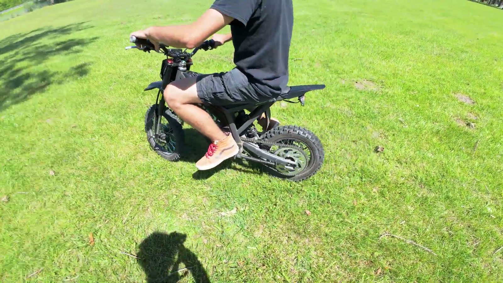 Video still from Windone RS5 Review: A Mini Electric Dirt Bike With Real Brakes, Solid Suspension, and Surprisingly Grown-Up Features at 6:05